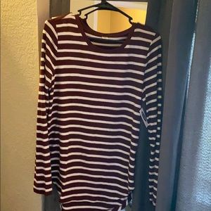 Long sleeve striped shirt